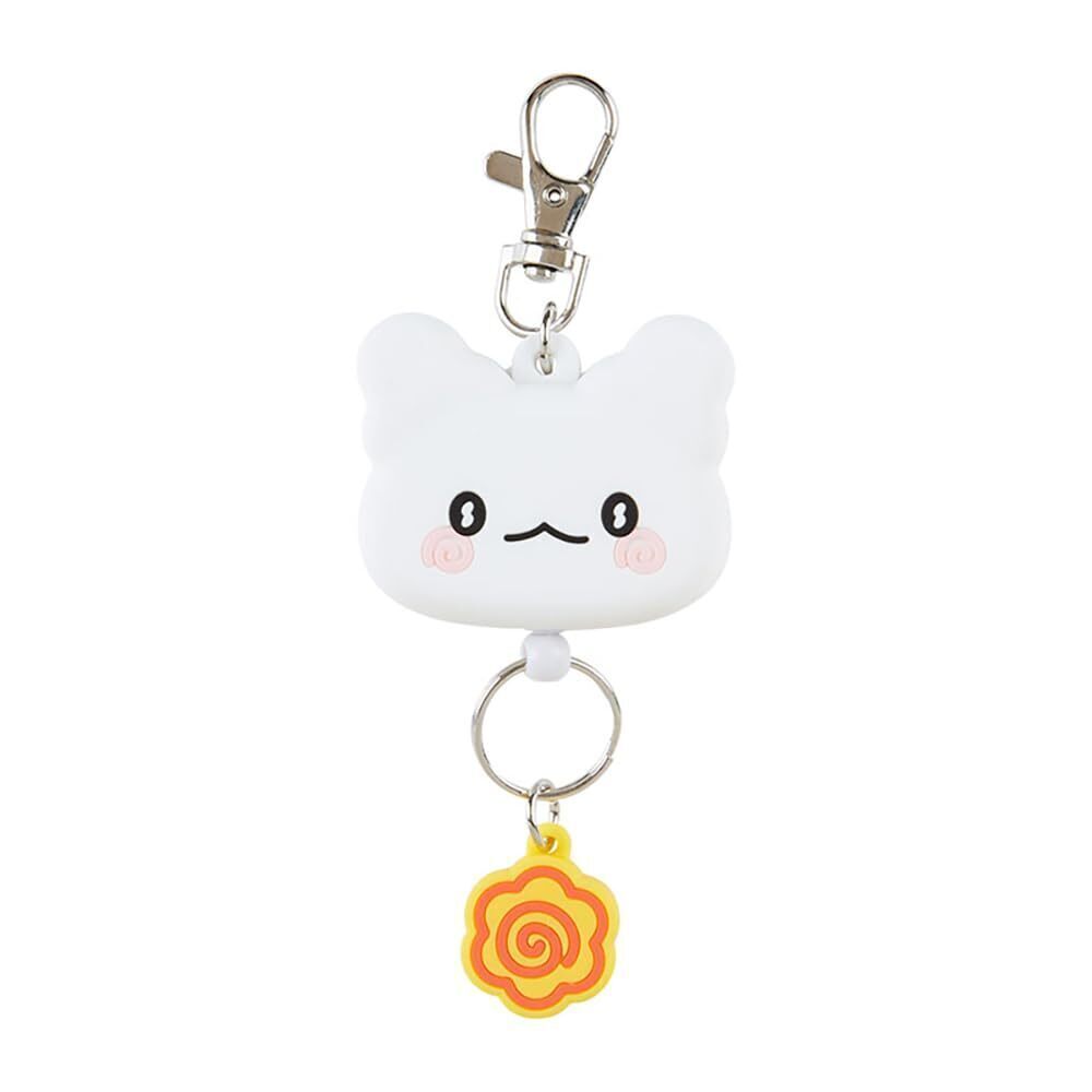 1144 169498 Face Shaped Reel Key Chain Hanamaru Ghost Key Mascot, 5.1 x 2.0
